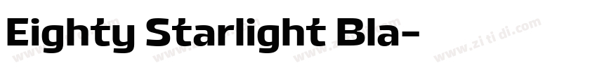Eighty Starlight Bla字体转换